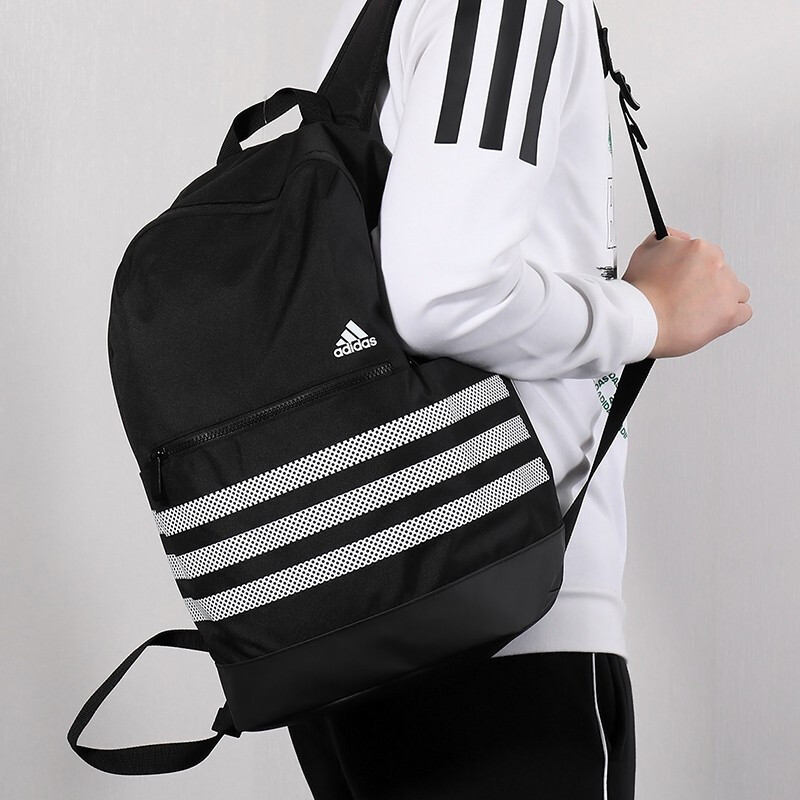 阿迪达斯（ADIDAS）男包女包三条纹运动包学生休闲书包双肩包背包DW4269