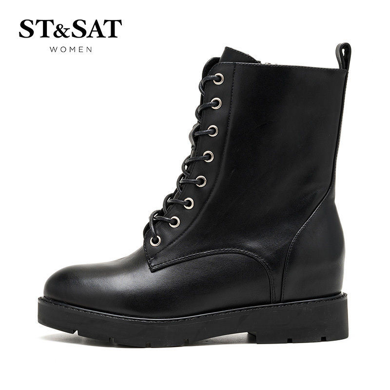星期六（ST&SAT） 牛皮休闲短靴SS64117469