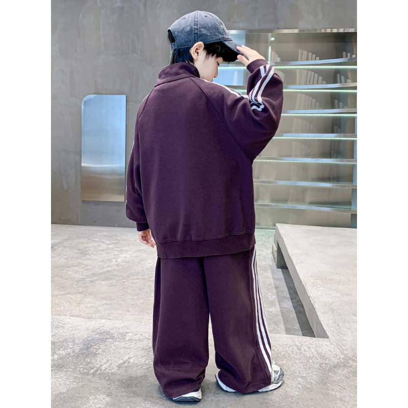 男童春装套装2025新款儿童春季卫衣运动服潮酷帅气时髦大童春秋款