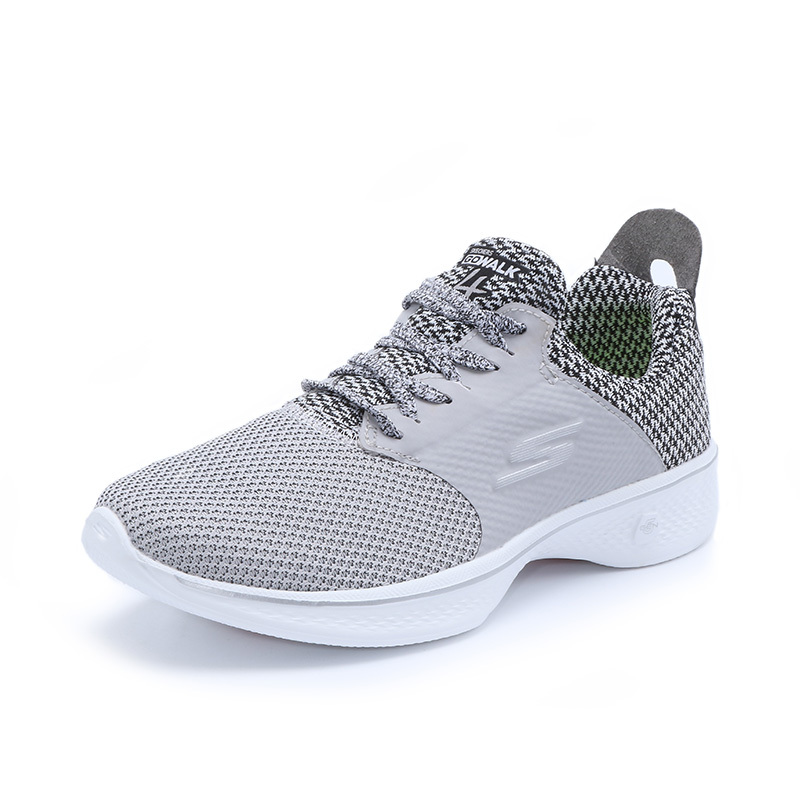 SKECHERS斯凯奇GO WALK 4 女士轻质松紧带健步鞋运动鞋14916/BKW
