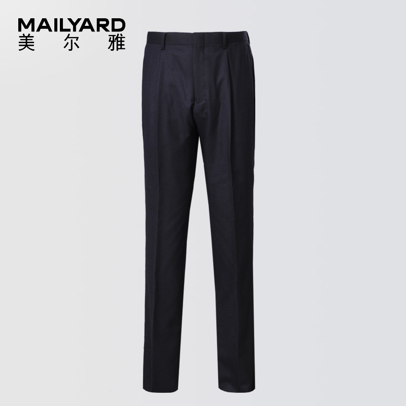 美尔雅(MAILYARD)西裤 纯羊毛商务男士正装西裤 男式西装长裤 010