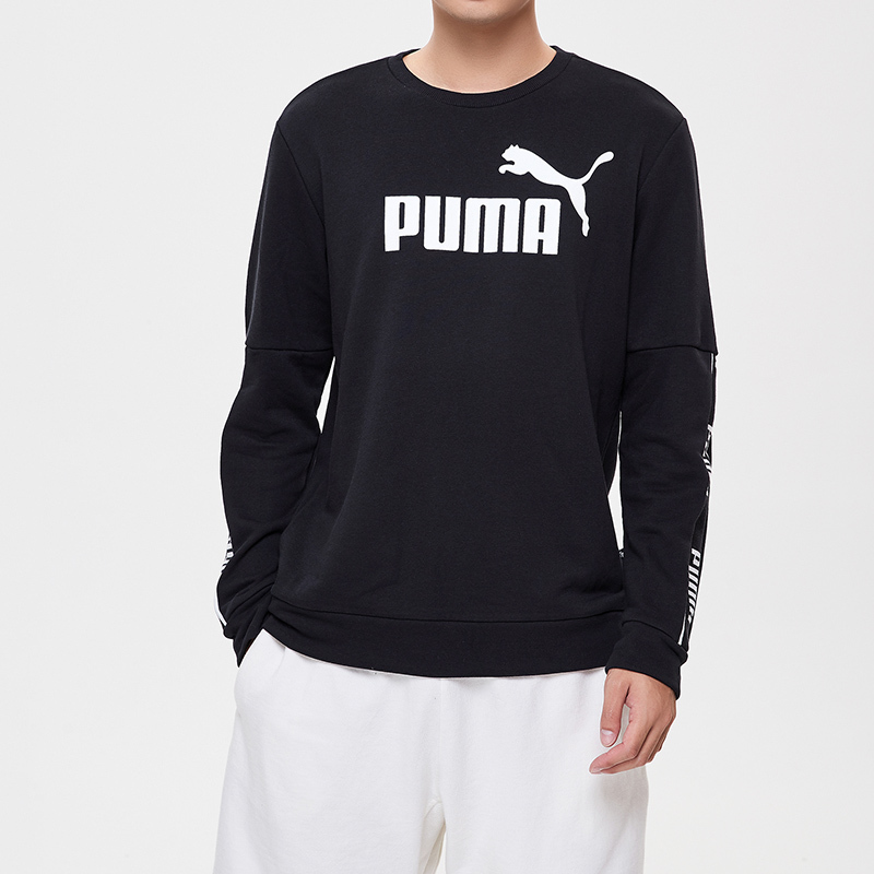 PUMA彪马男装运动服休闲针织套头衫圆领卫衣580437
