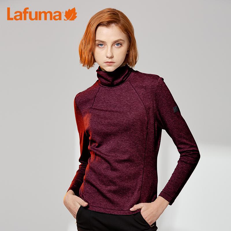 乐飞叶（LAFUMA）运动户外修身高领长袖T恤女保暖打底衫LFTS9CL81