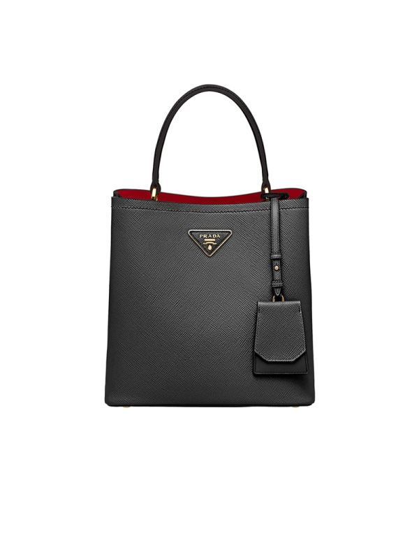 【预定】20春夏款PRADA Panier 中号皮革手袋1BA212 OOO 21.5*22.5*13CM