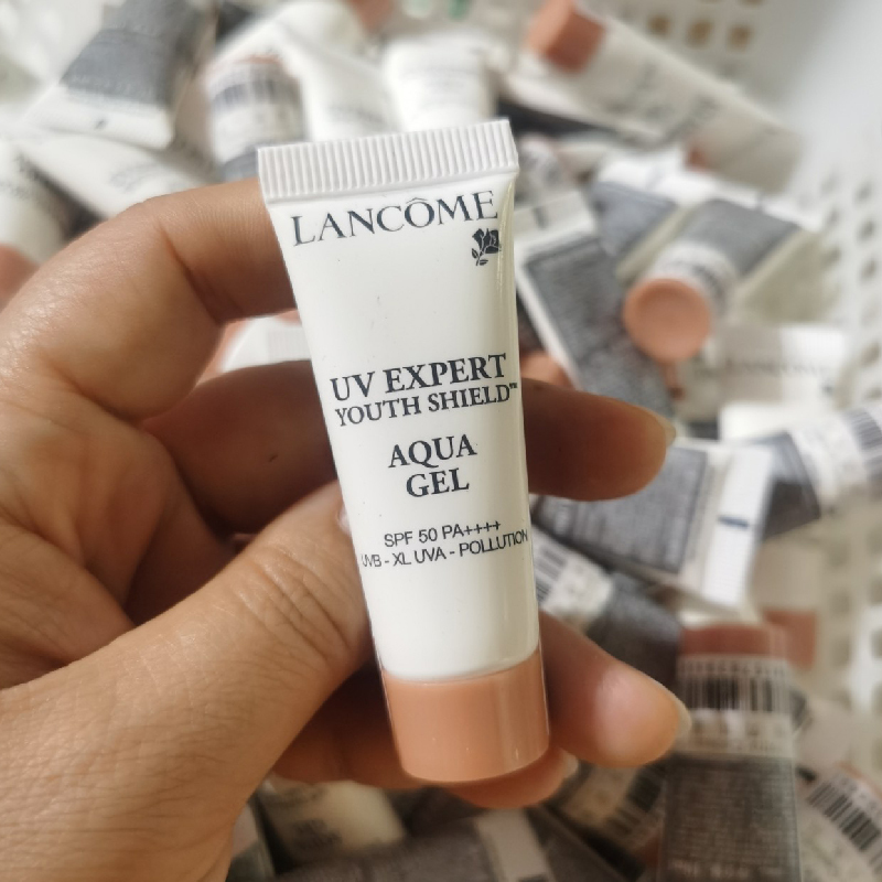 兰蔻LANCOME小白管防晒乳中小样10ml*3轻透水漾防晒隔离霜空气
