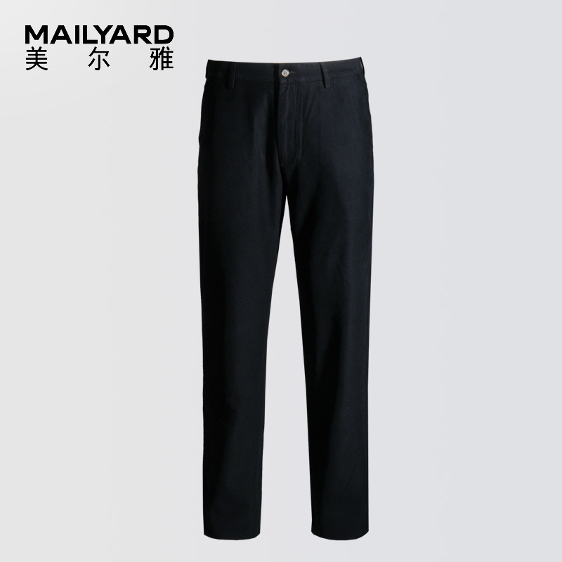 美尔雅(MAILYARD)休闲裤男 纯棉商务休闲男士长裤 男式休闲裤 裤子男 066