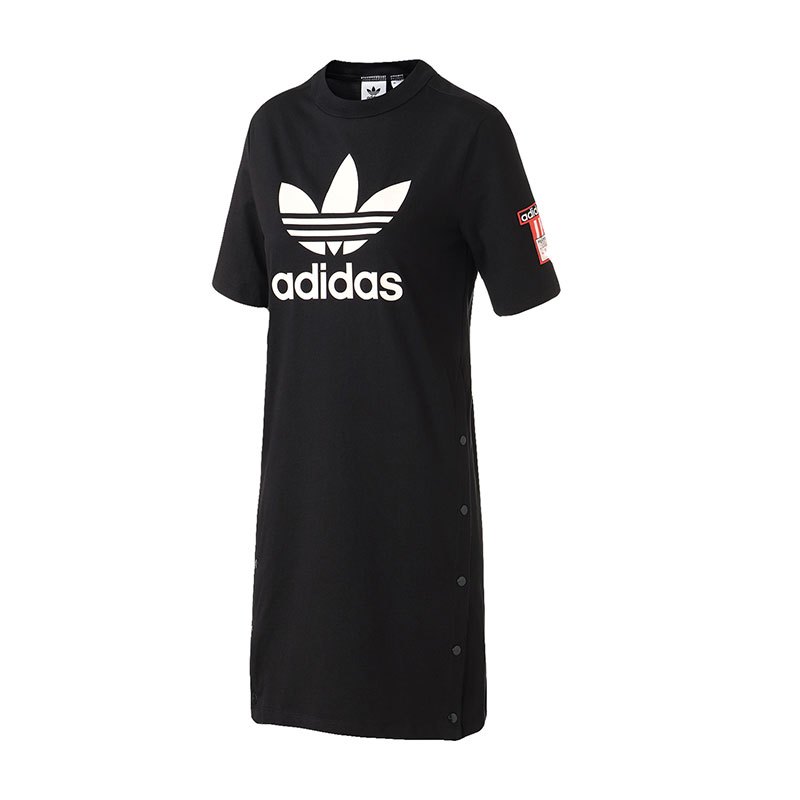 adidas阿迪达斯三叶草女运动休闲连衣裙DH4663 32 DH4663黑色