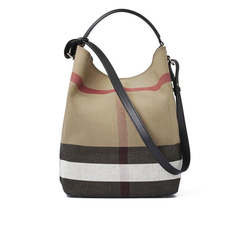 BURBERRY 经典格纹 斜挎包水桶包图片