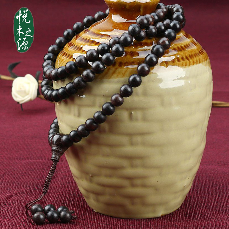 悦木之源 精抛黑檀手串8mm