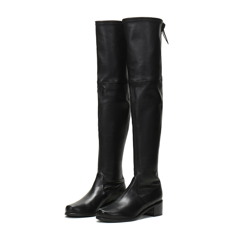 斯图尔特·韦茨曼 STUART WEITZMAN 女士皮革过膝靴长筒靴MIDLAND