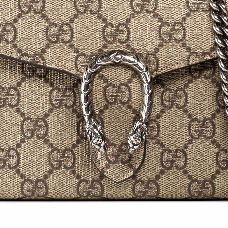 古驰（GUCCI）女包经典款双G压花单肩斜跨链条酒神包