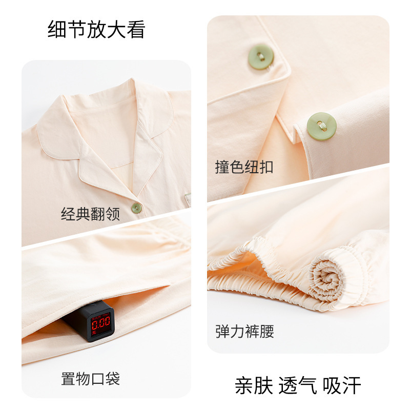 100%纯棉睡衣女夏季薄款2025新款翻领全棉情侣短袖男士家居服套装
