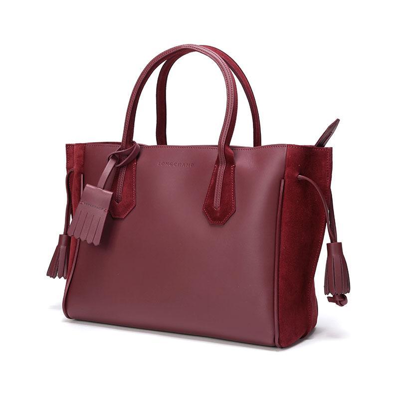 Longchamp 珑骧 女士PÉNÉLOPE系列牛皮中号流苏手提包 1295 861