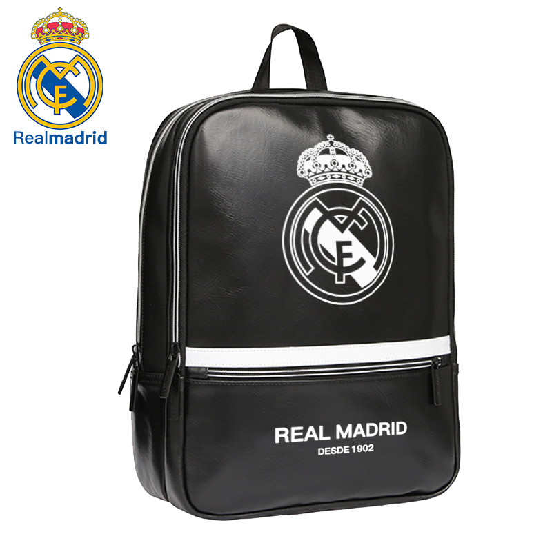 皇家马德里Realmadrid官方正品时尚男女士多功能大容量书包运动户外训练骑行商旅旅行电脑双肩挎包背包黑色