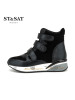 St&Sat/星期六冬季牛反绒圆头松糕底舒适短靴女鞋SS64117263