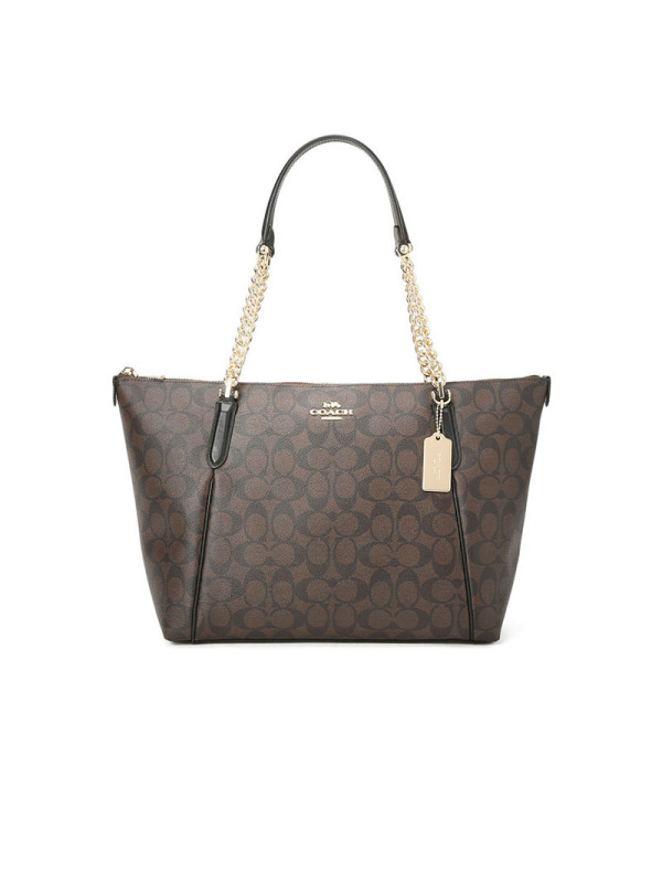 COACH AVA 链条单肩托特包 F87776 43x25x12CM