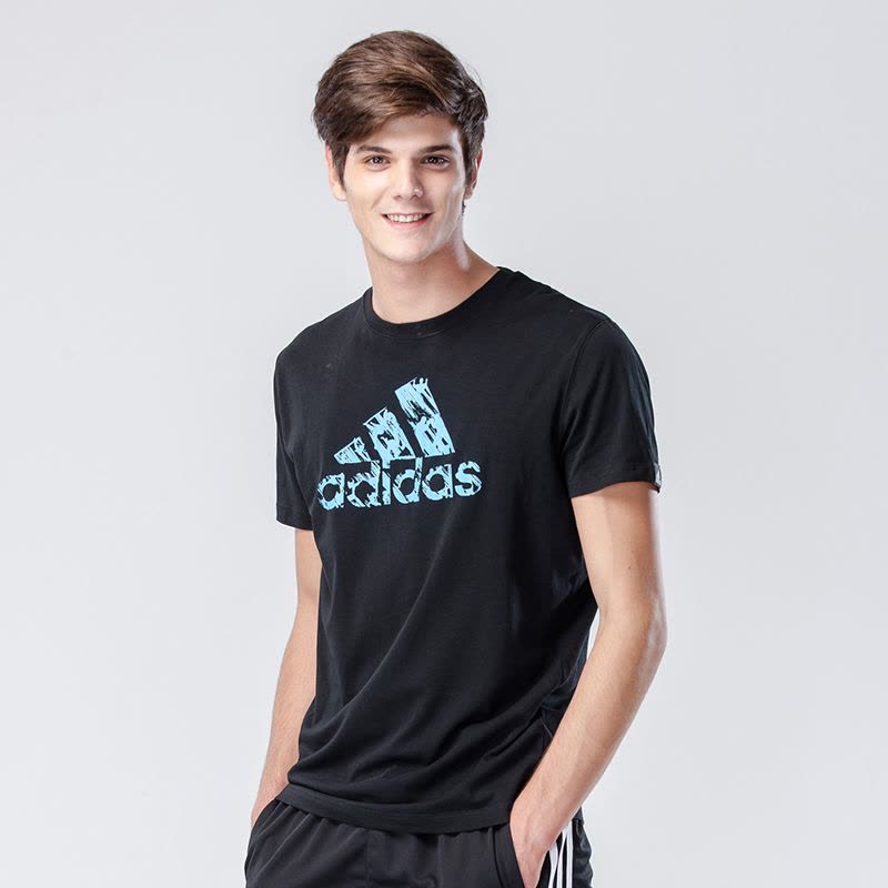 阿迪达斯adidas跆拳道新款男装训练跑步短袖运动休闲T恤-ADICTT_0图片