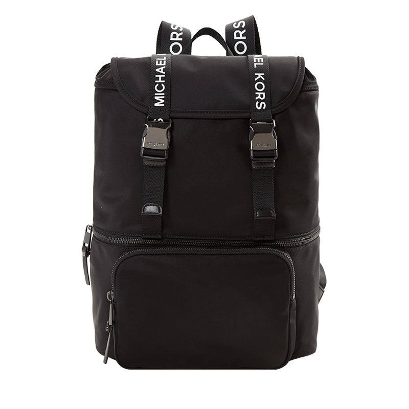 MICHAEL KORS迈克高仕MK男包黑色字母图案双肩包奢侈品包 30T9U01B7C图片