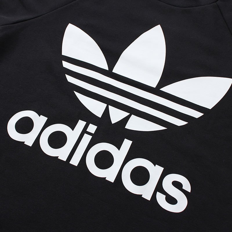 【自营】adidas阿迪达斯三叶草运动服大LOGO春秋女装长袖卫衣DH3129 30 DH3129黑