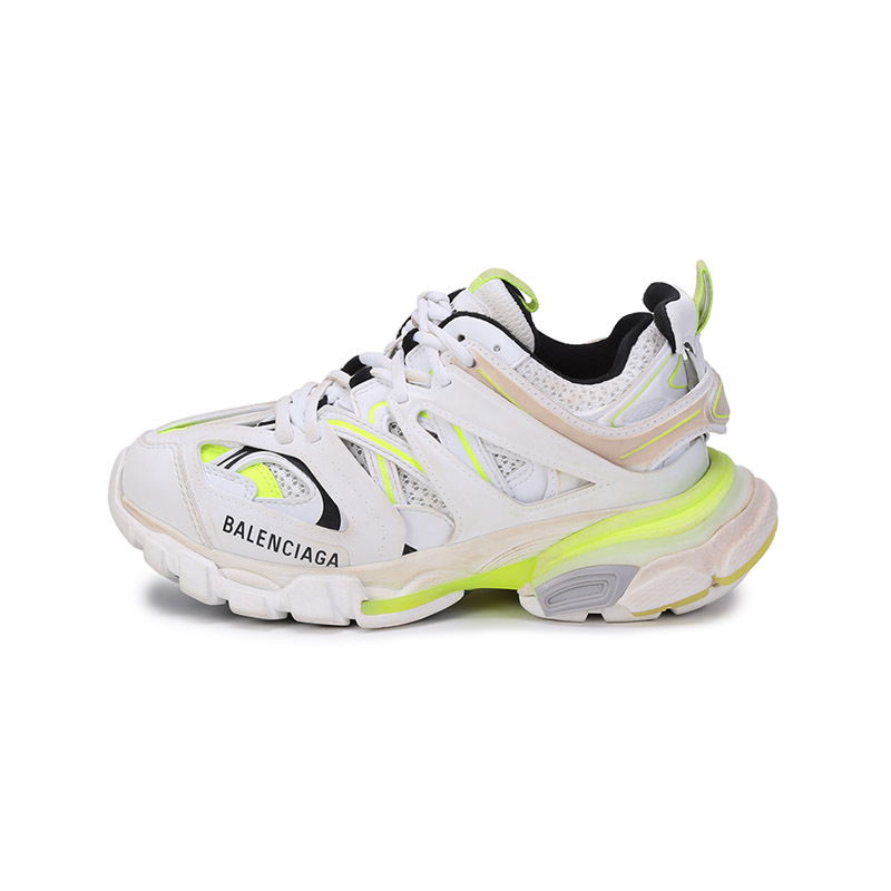 BALENCIAGA 巴黎世家 女士TRACK系列做旧风格系带休闲运动鞋老爹鞋厚底鞋脏脏鞋 542436 W1GC3