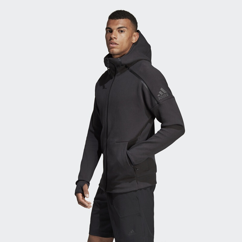 阿迪达斯adidasZNEHOODY2男子运动型格针织夹克CW6482