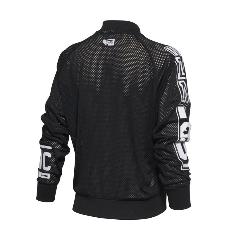 李宁lining风衣夏季女子训练长袖开衫针织外套透气女运动服afdm092