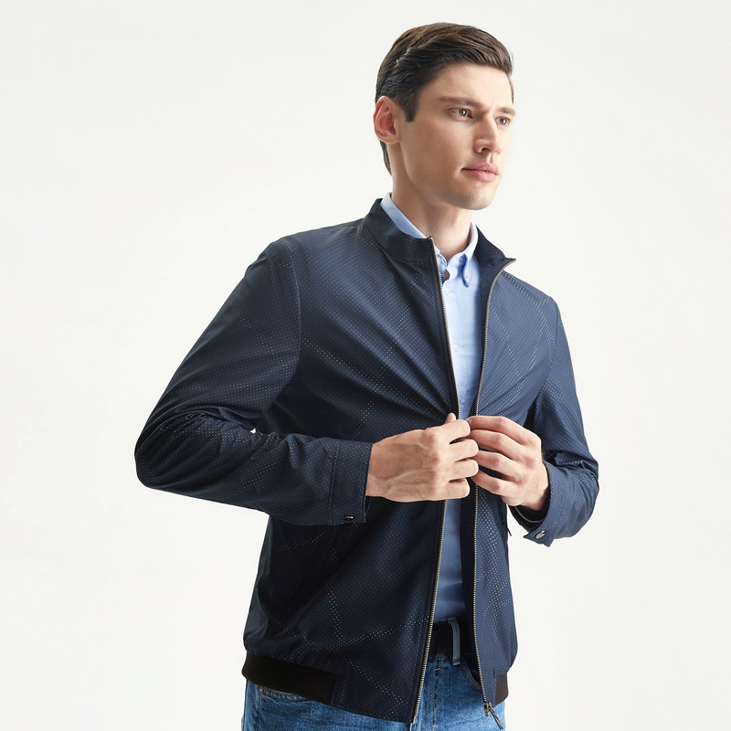 柒牌seven男装夹克秋冬上衣商务休闲茄克外套百搭时尚都市外衣