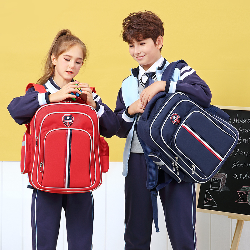 高尔夫GOLF中小学生休闲书包轻便英伦时尚大容量双肩包多隔层大仓口设计背包