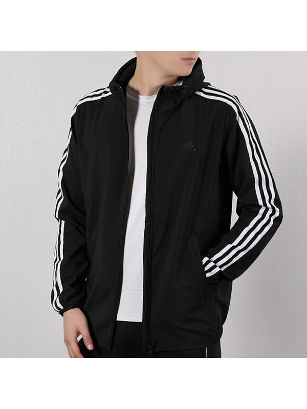 阿迪达斯外套男运动服休闲宽松外套跑步夹克dw4600