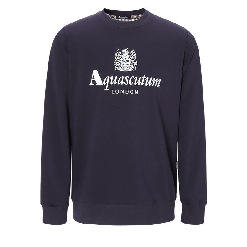 雅格狮丹 AQUASCUTUM 男士卫衣 LOGO印花棉质QMFOO2L0图片