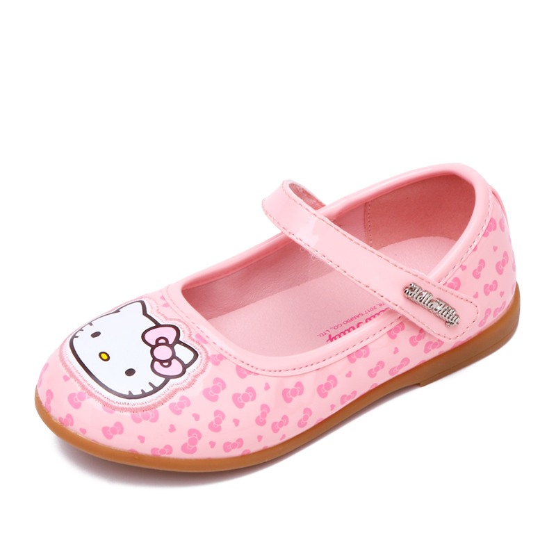 HELLO KITTY童鞋女童公主单鞋2017秋季新款女孩休闲皮鞋学生鞋