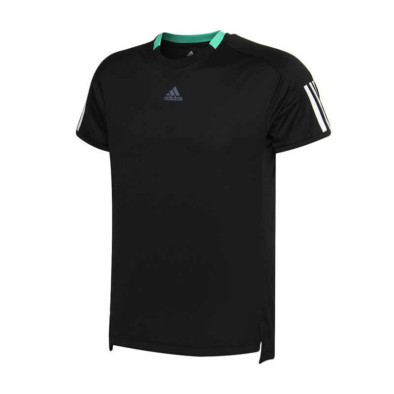【自营】adidas阿迪达斯男子短袖T恤网球休闲运动服CF7974 L CF7977黑