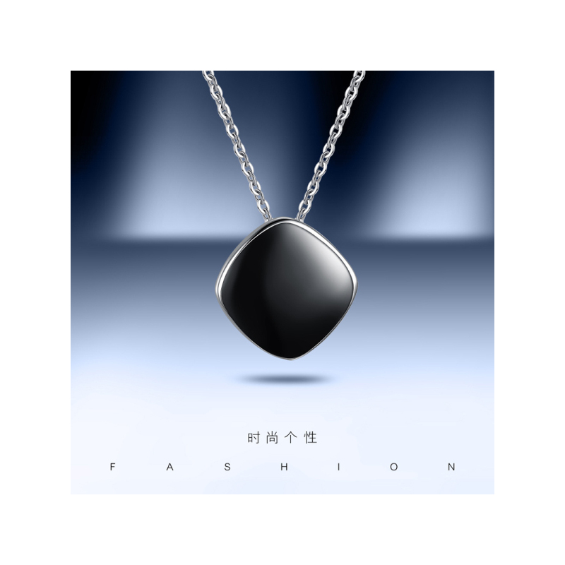 佰色传情(BRIR) S925银项链女滴胶简约时尚银项链 BYX150