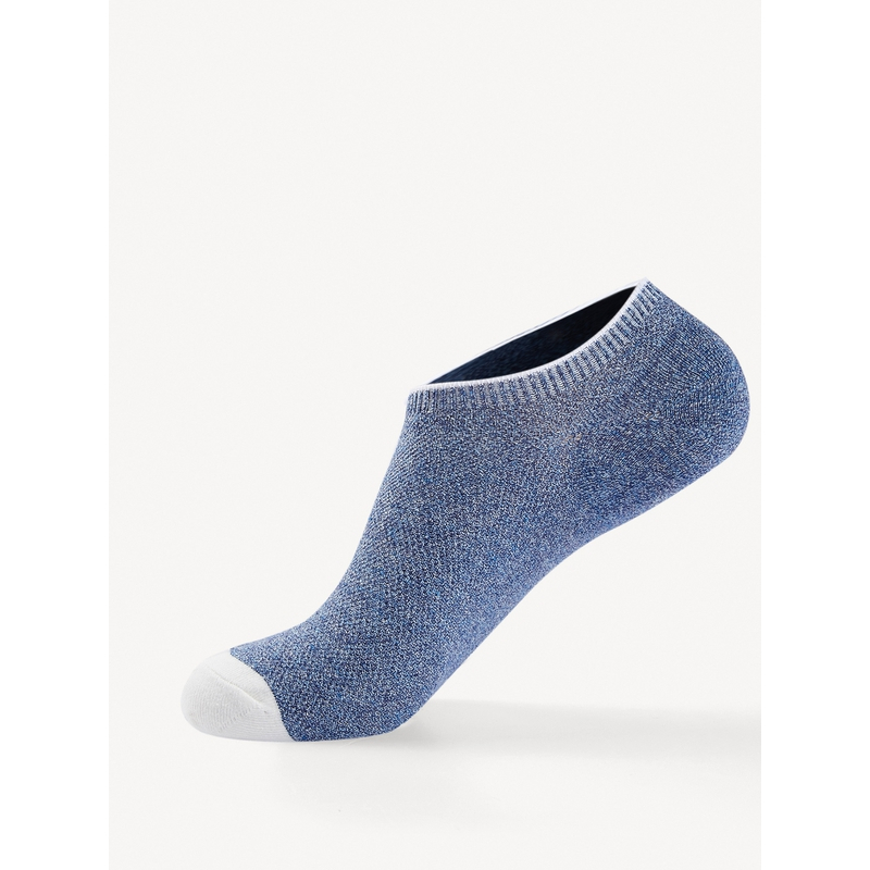 hla海澜之家时尚男袜2019春季新品双针船袜三包装hzacj1r010a