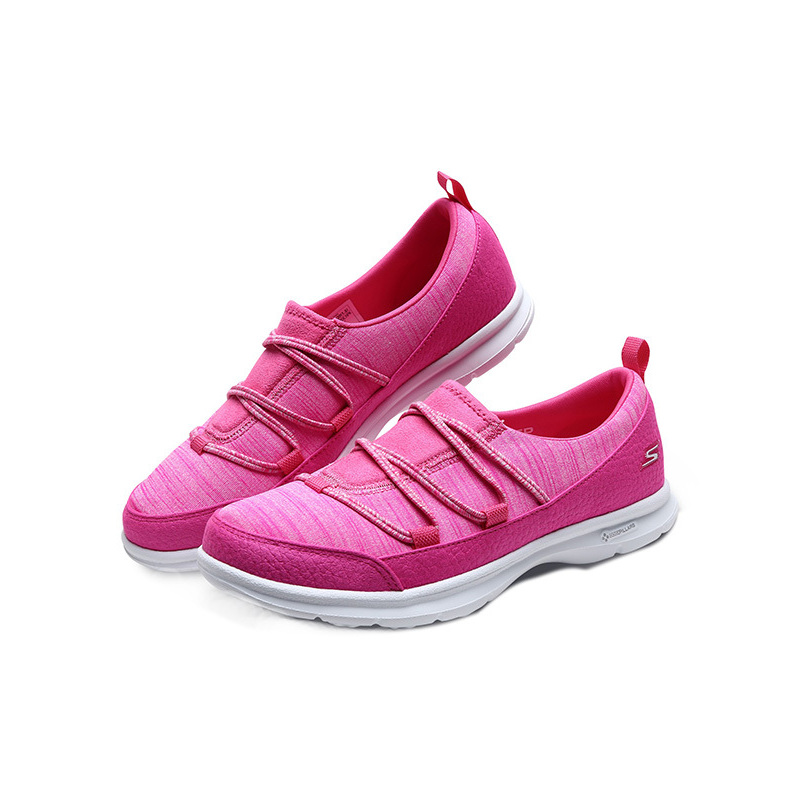 skechers斯凯奇舒适运动女鞋松紧带轻盈缓震健步休闲鞋14348