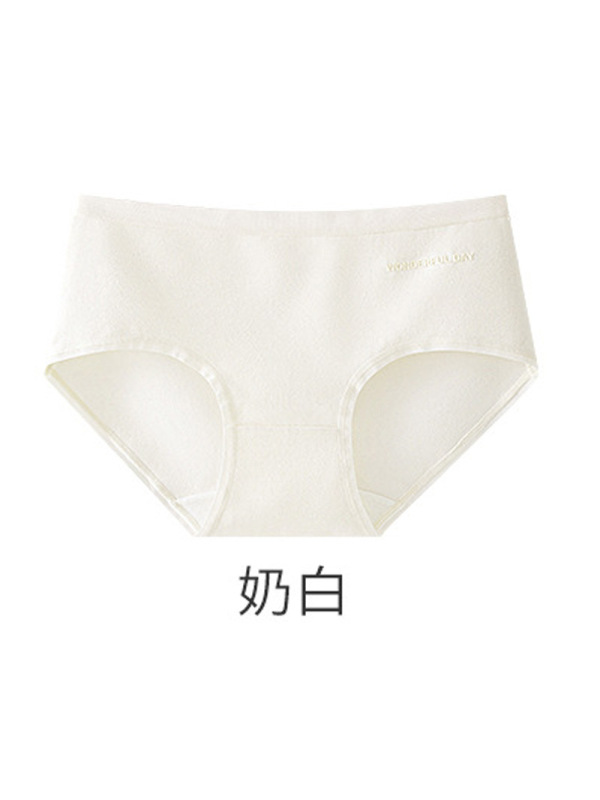 新款7A女士纯棉内裤女生中腰大码全棉裆无痕三角裤短裤头