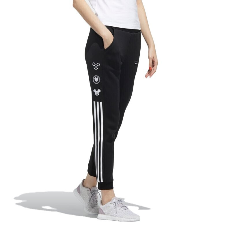 阿迪达斯（ADIDAS）女款三条纹米老鼠休闲运动长裤GE7782