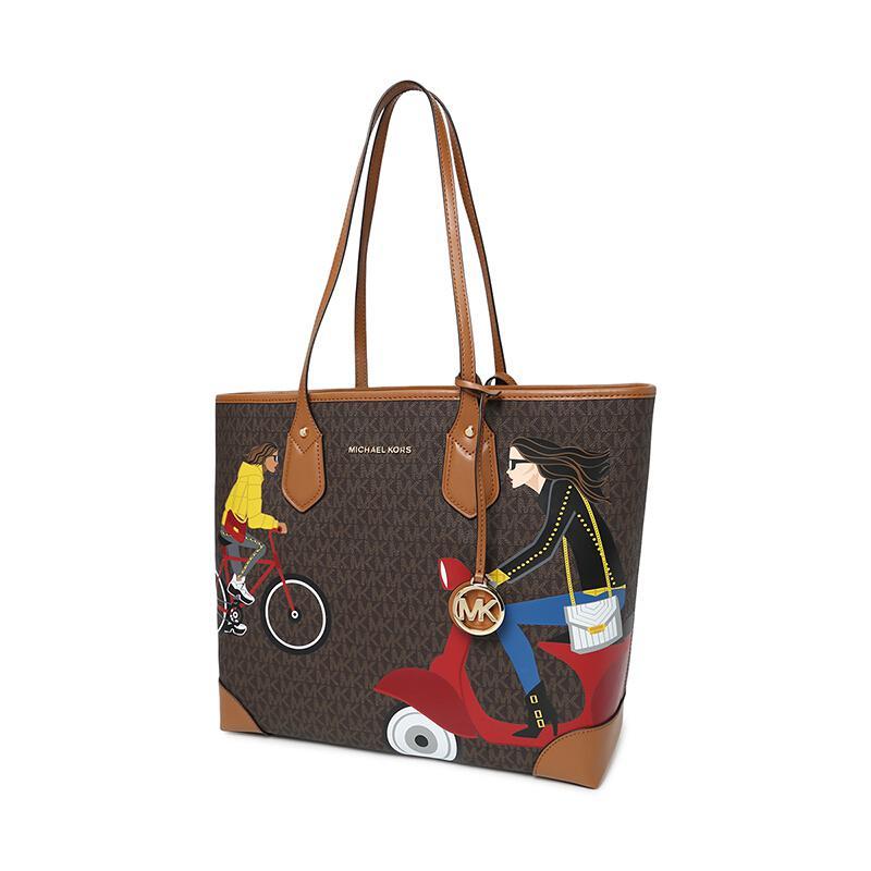 michaelkors迈克科尔斯mk女士涂层帆布托特包手提单肩包30h9gv0t4o
