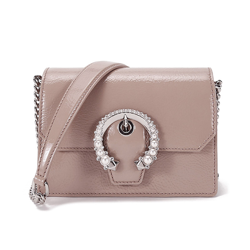周仰杰 JIMMY CHOO 女士 漆皮 单肩斜挎包MADELINE CROSSBODY NFW