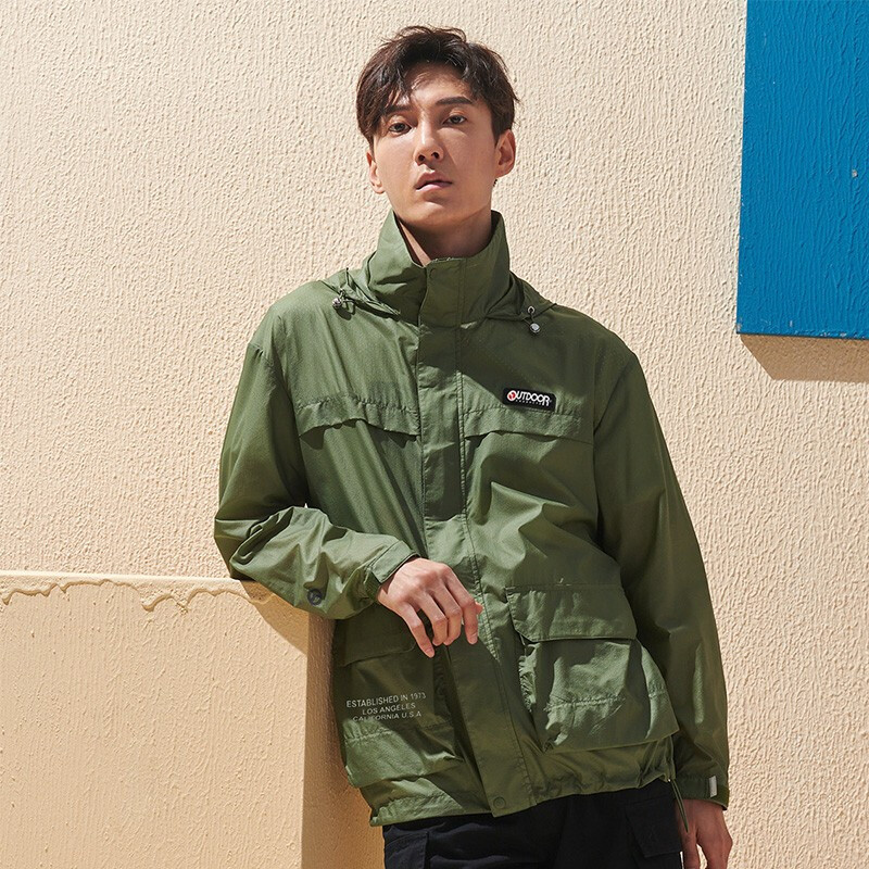 （OUTDOORPRODUCTS）运动户外男士工装外套轻薄透气皮肤衣21010