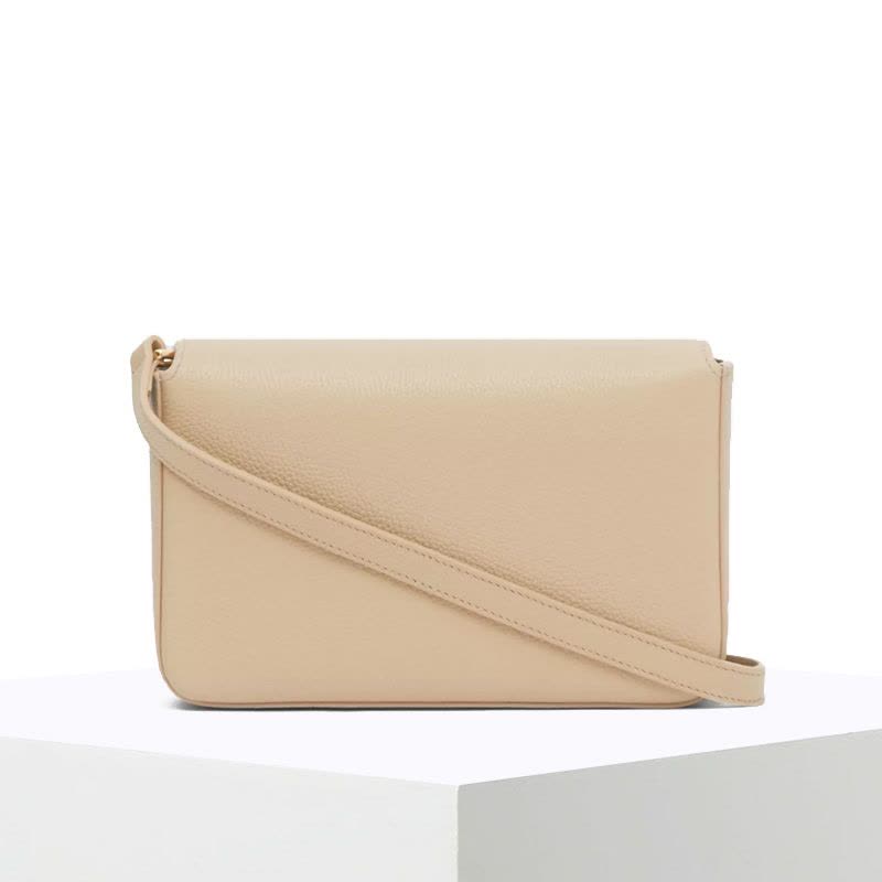 预售BURBERRY Vintage 格纹拼皮革斜背包 小号图片