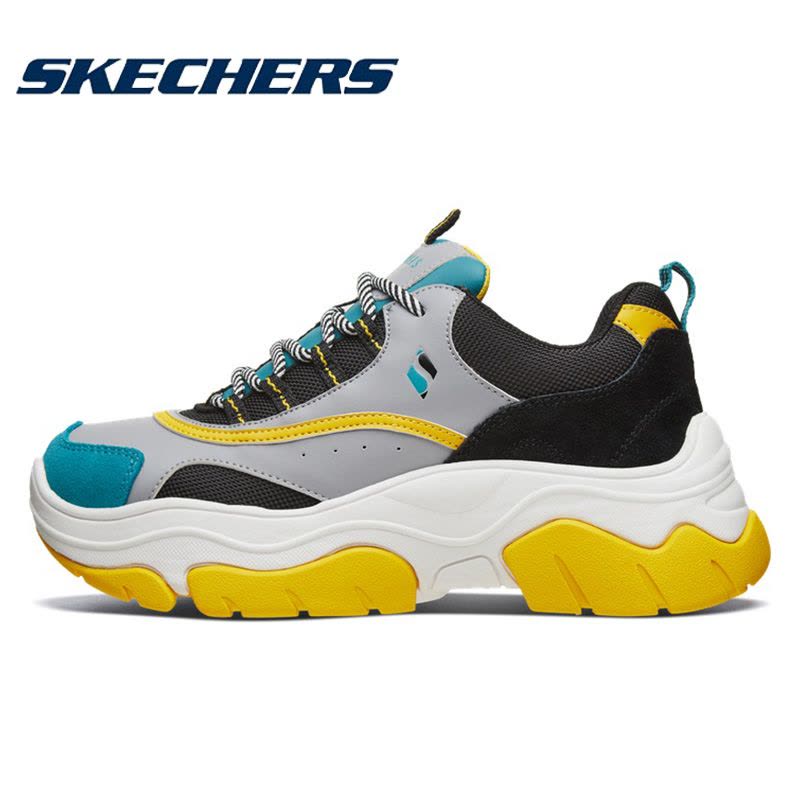 Skechers斯凯奇女鞋STREET系列复古老爹鞋活力撞色拼接户外休闲鞋74236图片