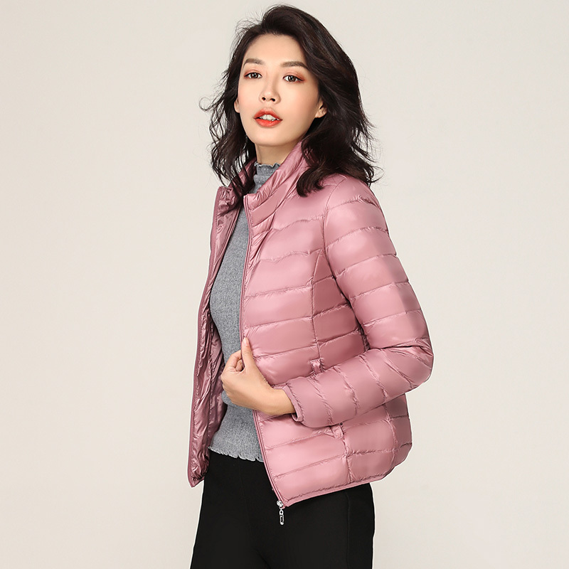 冰洁秋冬新品轻薄女士羽绒服女短款韩版修身外套反季J80130830S