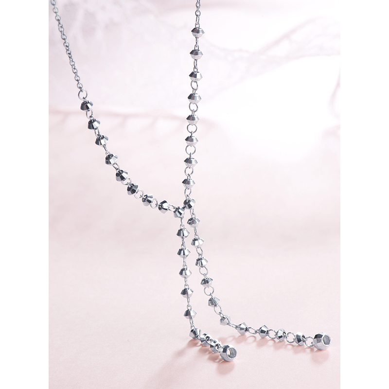 Zbird/钻石小鸟PT950白金项链女款铂金吊坠时尚百搭正品专柜-雨爱