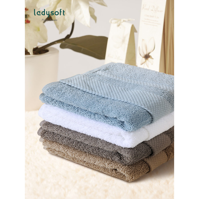 ladysoft家居 全棉16S断档小方巾32*32cm简约纯色酒店品质