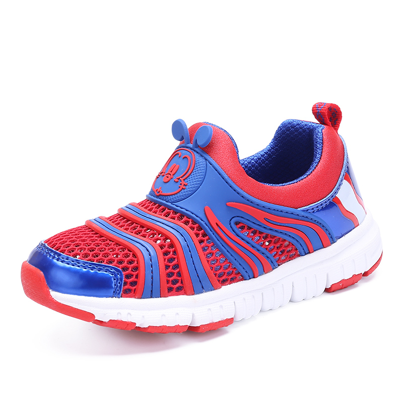 巴布豆童鞋男童毛毛虫鞋夏季透气网面运动鞋女童鞋子