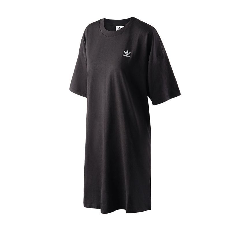 【自营】adidas阿迪达斯三叶草女装圆领运动时尚休闲连衣裙DV2607