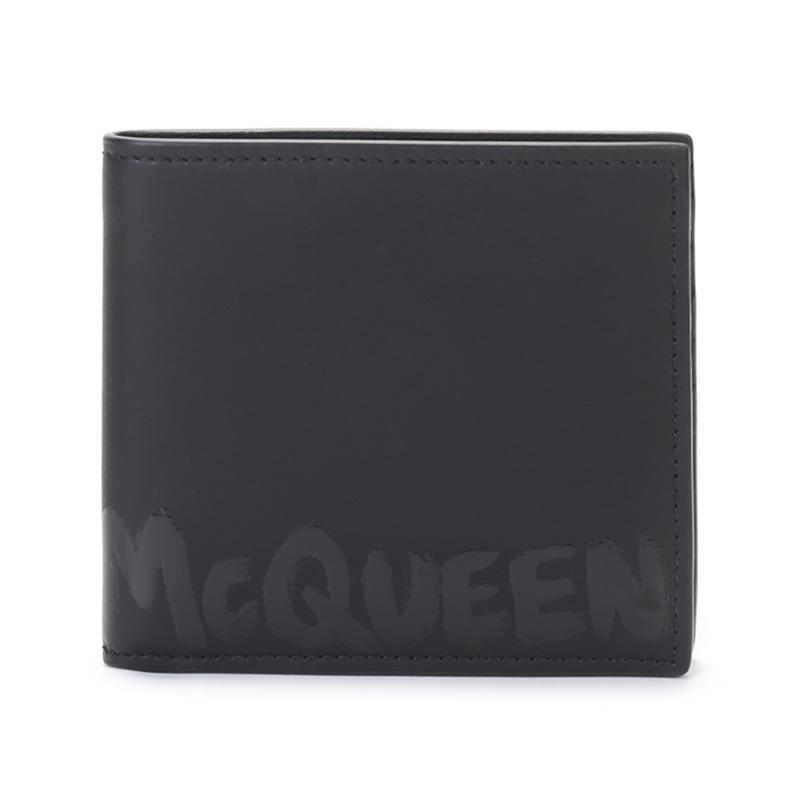 亚历山大·麦昆 ALEXANDER MCQUEEN 男士 皮革短款钱包钱夹602137 1AACS