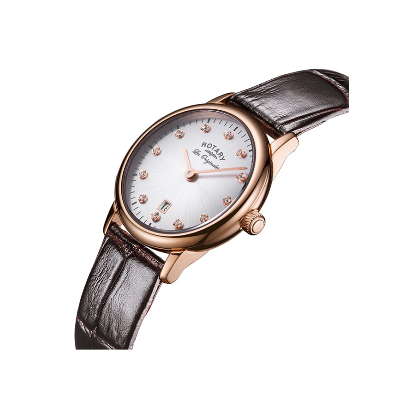 Rotary 劳特莱石英表女经典系列瑞士品牌休闲商务女士腕表LS90053-06