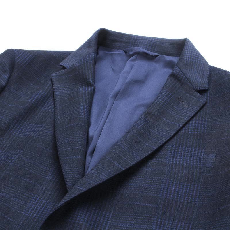 Youngor/雅戈尔男装时尚都市化纤面料 修身剪裁 优雅素色藏青西服014FIY图片